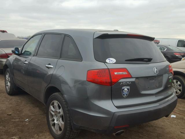 2HNYD28258H548764 - 2008 ACURA MDX GRAY photo 3