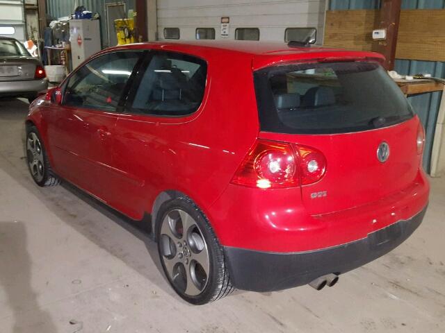 WVWFV71K16W135370 - 2006 VOLKSWAGEN NEW GTI RED photo 3