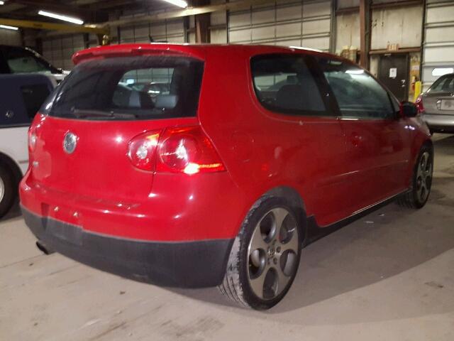 WVWFV71K16W135370 - 2006 VOLKSWAGEN NEW GTI RED photo 4