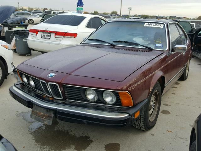 WBAEB8406D6995666 - 1983 BMW 633 CSI AU BURGUNDY photo 2