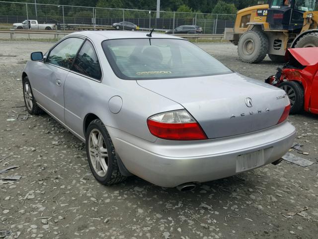 19UYA42743A005932 - 2003 ACURA 3.2CL TYPE SILVER photo 3