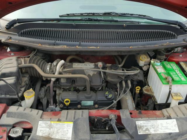 1D4GP45R86B518592 - 2006 DODGE CARAVAN SX RED photo 7