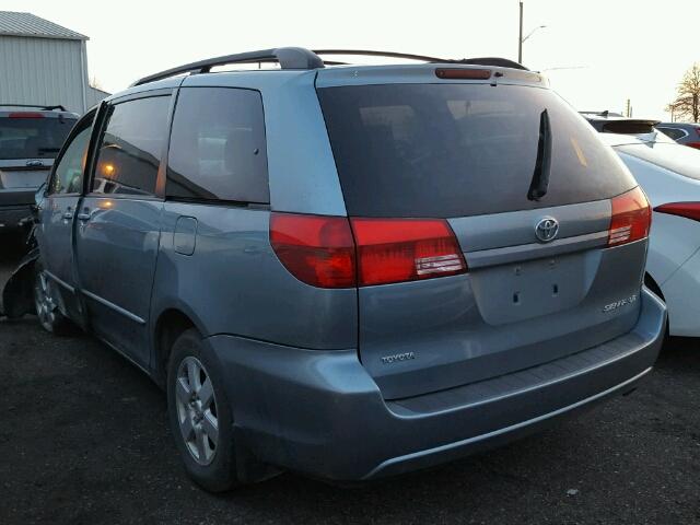 5TDZA23CX5S262442 - 2005 TOYOTA SIENNA CE BLUE photo 3