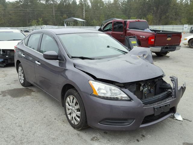 3N1AB7AP2EL657320 - 2014 NISSAN SENTRA S CHARCOAL photo 1