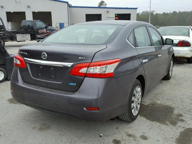 3N1AB7AP2EL657320 - 2014 NISSAN SENTRA S CHARCOAL photo 4