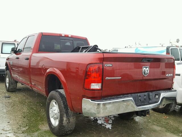 3C6UR5JJ7EG224517 - 2014 RAM 2500 SLT BURGUNDY photo 3