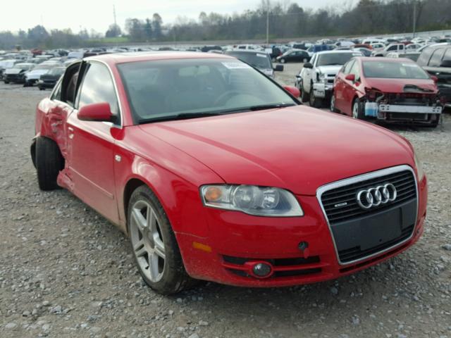 WAUDF78E47A110351 - 2007 AUDI A4 2.0T QU RED photo 1