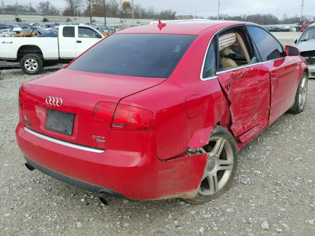 WAUDF78E47A110351 - 2007 AUDI A4 2.0T QU RED photo 4