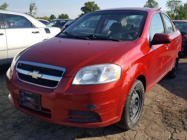 KL1TD5DE2BB116500 - 2011 CHEVROLET AVEO LS RED photo 2