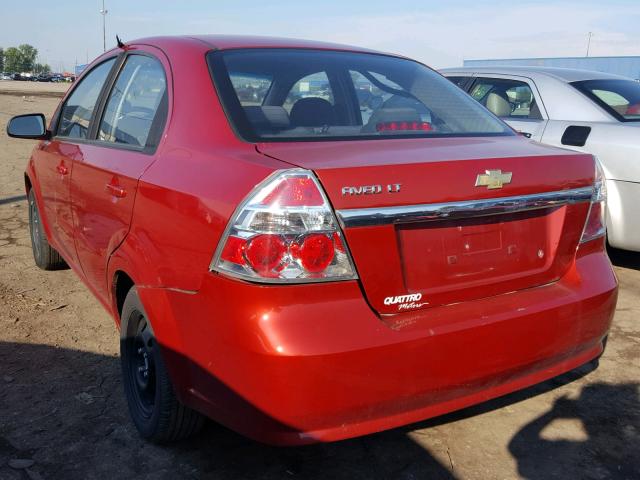KL1TD5DE2BB116500 - 2011 CHEVROLET AVEO LS RED photo 3