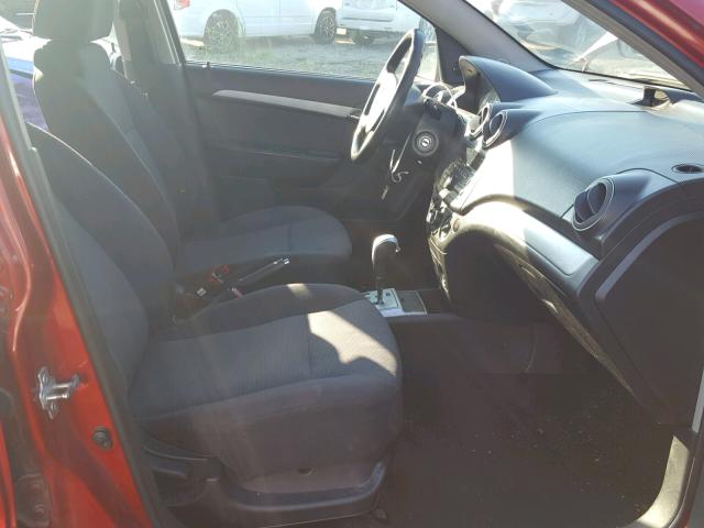 KL1TD5DE2BB116500 - 2011 CHEVROLET AVEO LS RED photo 5
