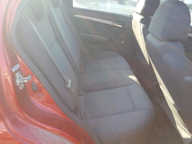 KL1TD5DE2BB116500 - 2011 CHEVROLET AVEO LS RED photo 6