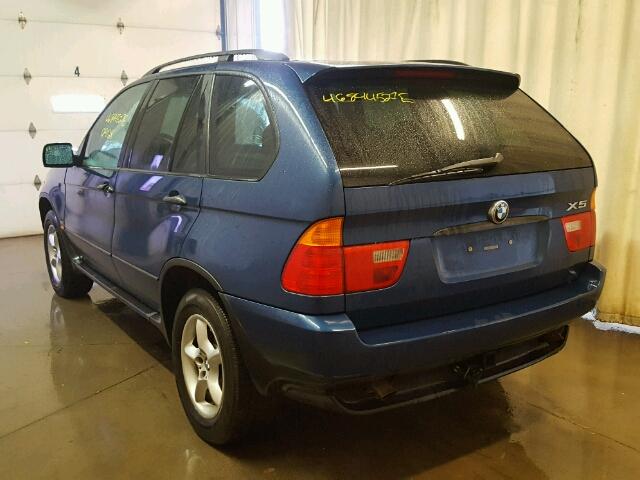 WBAFA53521LP24572 - 2001 BMW X5 3.0I BLUE photo 3