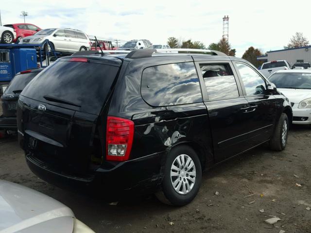 KNDMG4C72E6543576 - 2014 KIA SEDONA LX BLACK photo 4