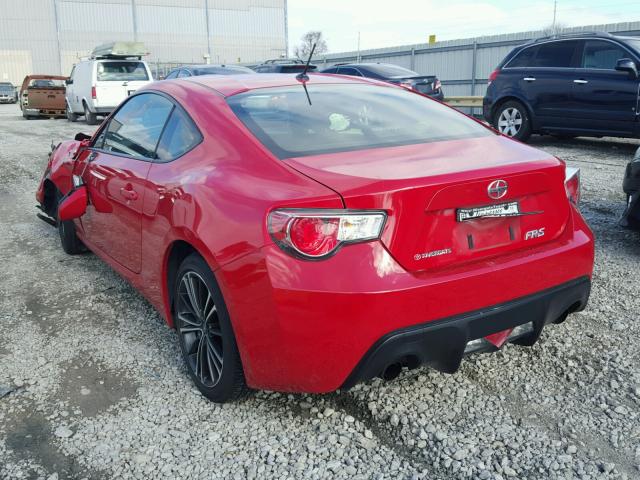 JF1ZNAA16D1714940 - 2013 TOYOTA SCION FR-S RED photo 3