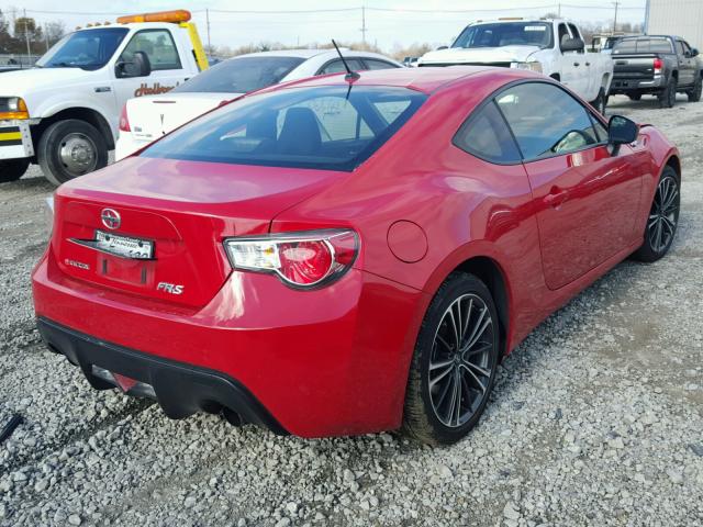 JF1ZNAA16D1714940 - 2013 TOYOTA SCION FR-S წითელი ფოტო 4