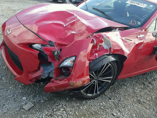 JF1ZNAA16D1714940 - 2013 TOYOTA SCION FR-S წითელი ფოტო 9