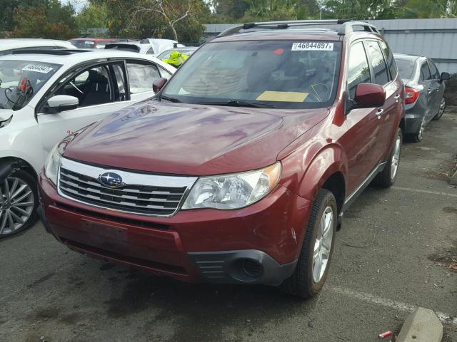 JF2SH63699G729074 - 2009 SUBARU FORESTER 2 RED photo 2
