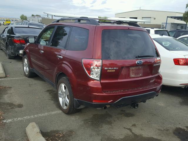 JF2SH63699G729074 - 2009 SUBARU FORESTER 2 RED photo 3