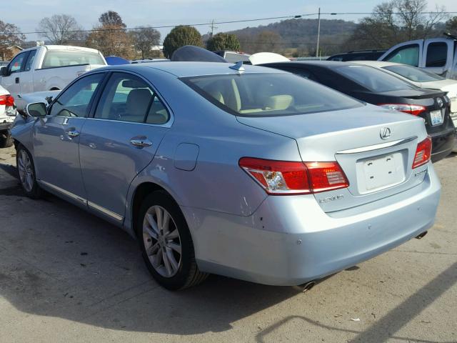 JTHBK1EG3A2364741 - 2010 LEXUS ES 350 BLUE photo 3