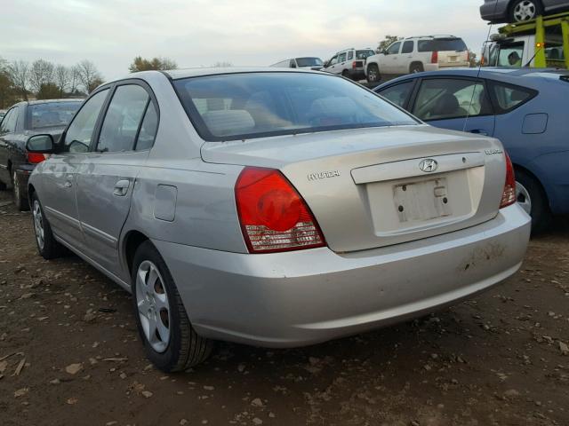 KMHDN46D96U378142 - 2006 HYUNDAI ELANTRA GL SILVER photo 3