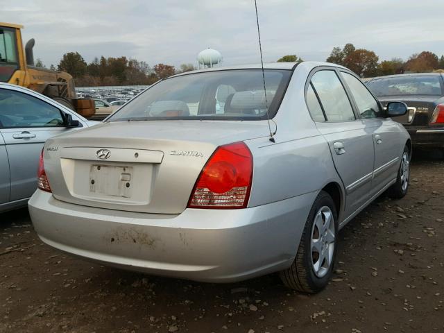 KMHDN46D96U378142 - 2006 HYUNDAI ELANTRA GL SILVER photo 4