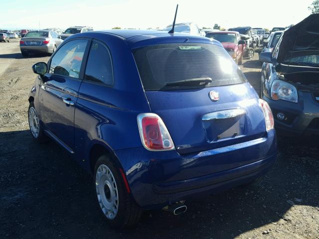 3C3CFFAR6DT541613 - 2013 FIAT 500 POP BLUE photo 3