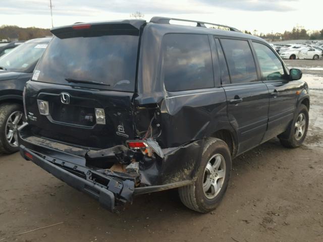 2HKYF18736H530290 - 2006 HONDA PILOT EX BLACK photo 3