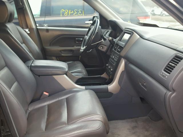 2HKYF18736H530290 - 2006 HONDA PILOT EX BLACK photo 5