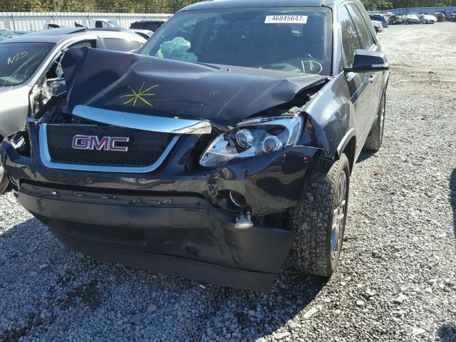 1GKLRNED9AJ182700 - 2010 GMC ACADIA SLT BLACK photo 9