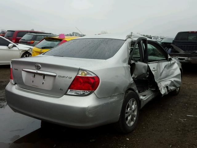 4T1BF32K85U614720 - 2005 TOYOTA CAMRY LE SILVER photo 4
