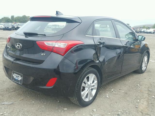 KMHD35LE2DU086211 - 2013 HYUNDAI ELANTRA GT BLACK photo 4