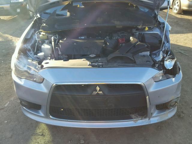 JA32U8FW2EU020207 - 2014 MITSUBISHI LANCER GT SILVER photo 7