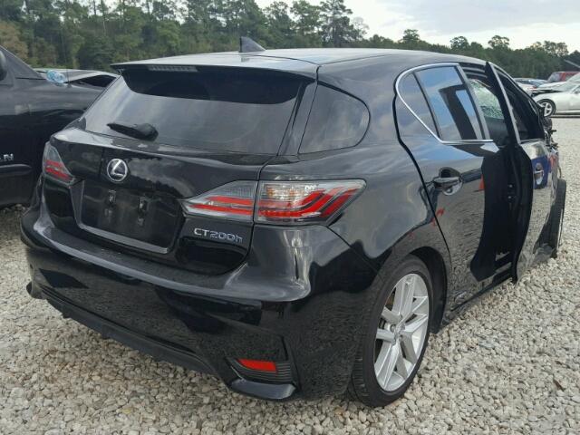 JTHKD5BH0F2222031 - 2015 LEXUS CT 200 BLACK photo 4