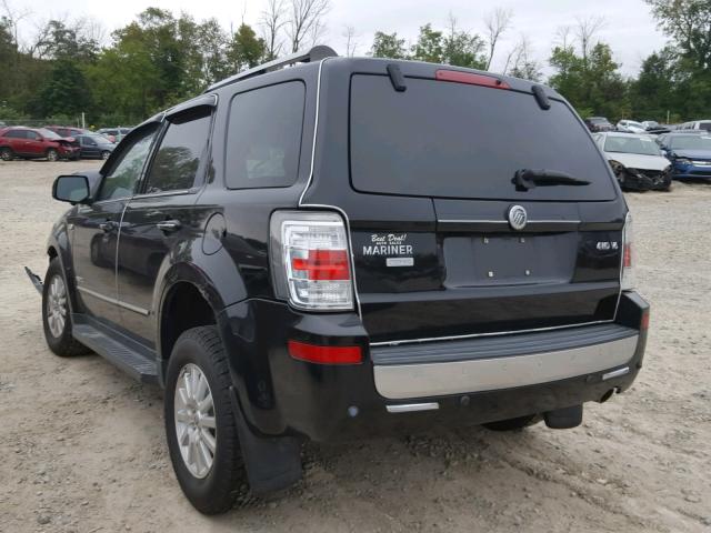 4M2CU97148KJ05896 - 2008 MERCURY MARINER PR BLACK photo 3