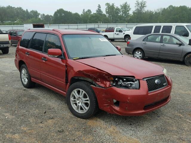 JF1SG66618H733096 - 2008 SUBARU FORESTER S RED photo 1