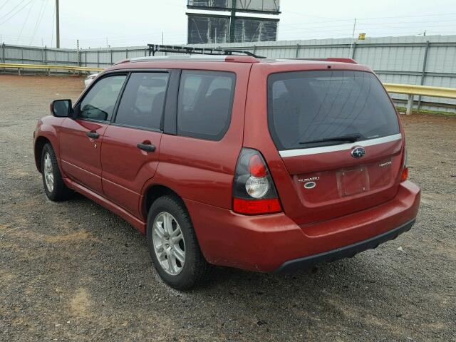 JF1SG66618H733096 - 2008 SUBARU FORESTER S RED photo 3