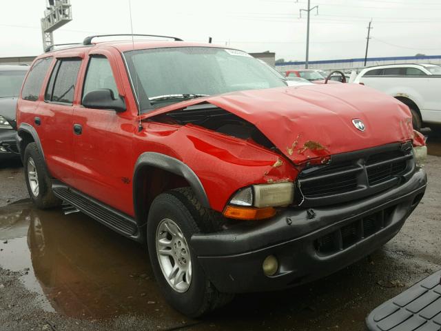 1B4HS38N42F140709 - 2002 DODGE DURANGO SP RED photo 1