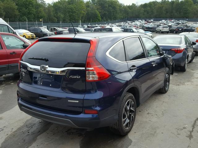 2HKRM4H47GH668479 - 2016 HONDA CR-V SE BLUE photo 4