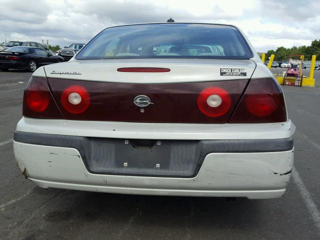 2G1WF52E539236029 - 2003 CHEVROLET IMPALA WHITE photo 10