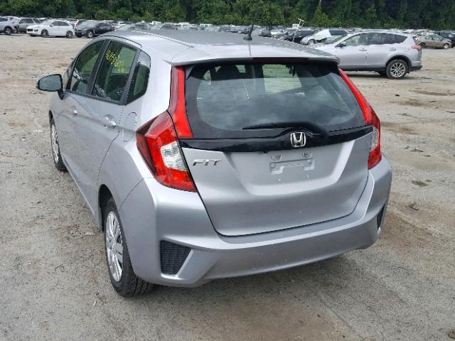 3HGGK5G56HM706942 - 2017 HONDA FIT LX SILVER photo 3