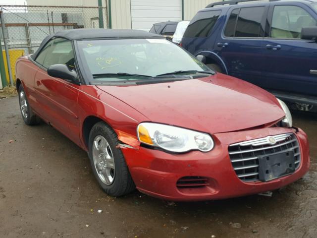 1C3EL45XX5N666517 - 2005 CHRYSLER SEBRING RED photo 1