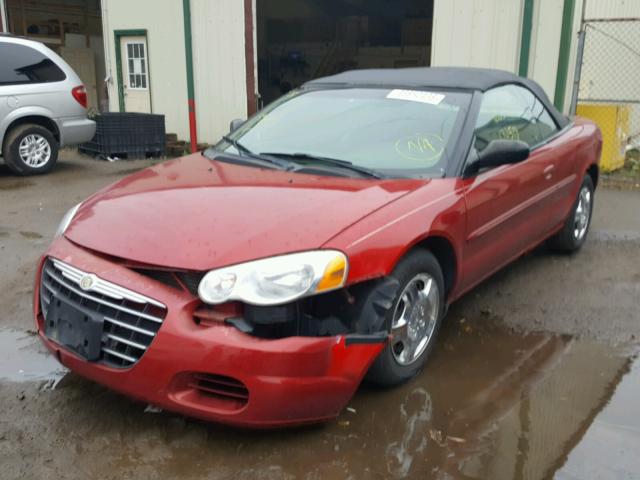 1C3EL45XX5N666517 - 2005 CHRYSLER SEBRING RED photo 2