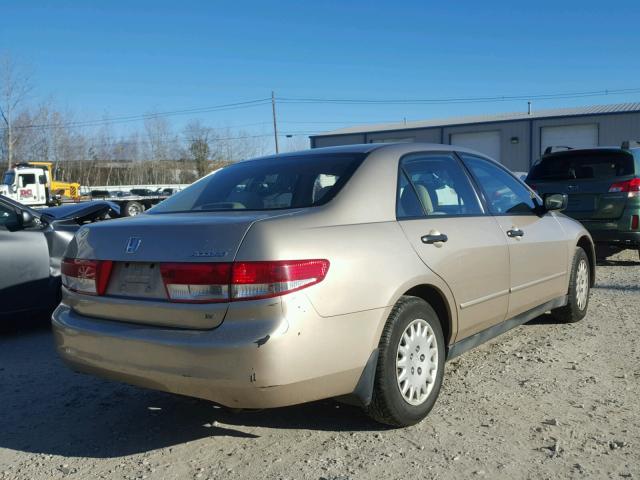 1HGCM56104A019213 - 2004 HONDA ACCORD DX GOLD photo 4