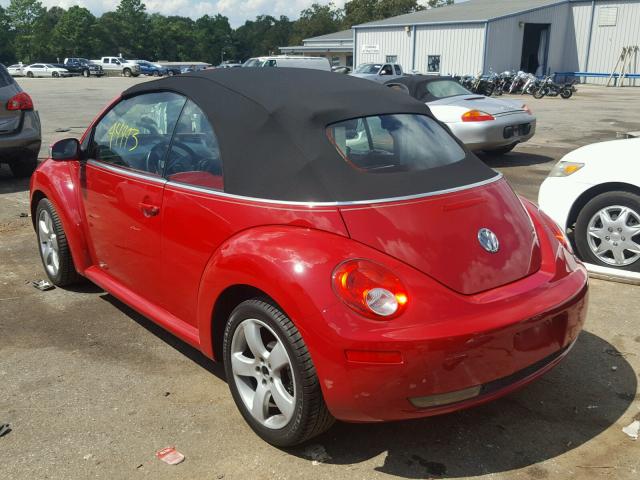 3VWSF31YX6M306560 - 2006 VOLKSWAGEN NEW BEETLE Qırmızı foto 3