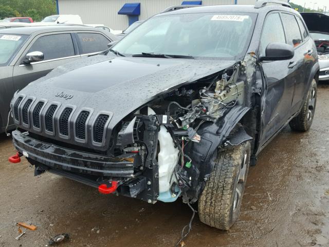 1C4PJMBBXHW517297 - 2017 JEEP CHEROKEE T BLACK photo 2