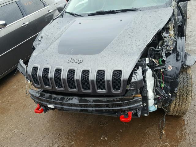 1C4PJMBBXHW517297 - 2017 JEEP CHEROKEE T BLACK photo 7