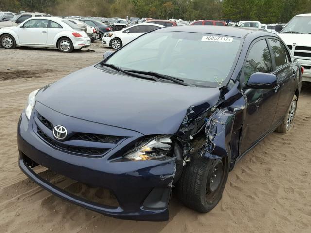 2T1BU4EE4CC763531 - 2012 TOYOTA COROLLA BA BLUE photo 2