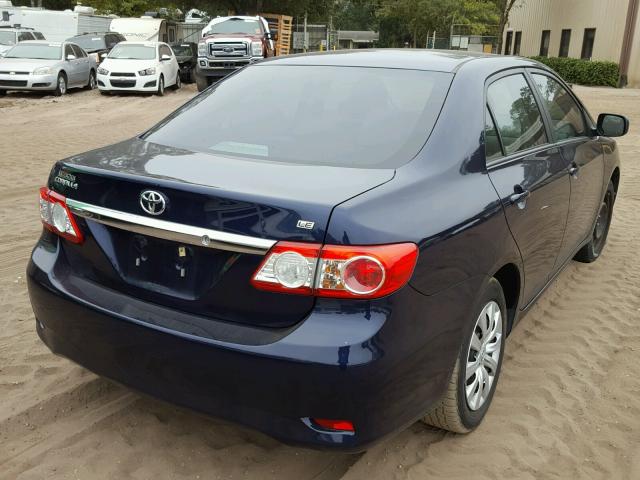 2T1BU4EE4CC763531 - 2012 TOYOTA COROLLA BA BLUE photo 4