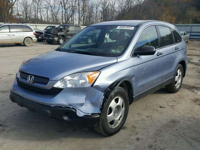 JHLRE48309C011724 - 2009 HONDA CR-V LX BLUE photo 2